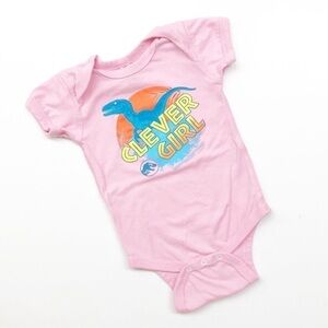 Rabbit Skins Clever Girl dinosaur print bodysuit